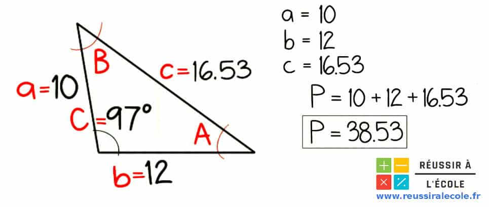 Comment calculer un périmètre d un triangle