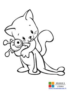 coloriage chaton