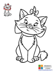 coloriage chaton