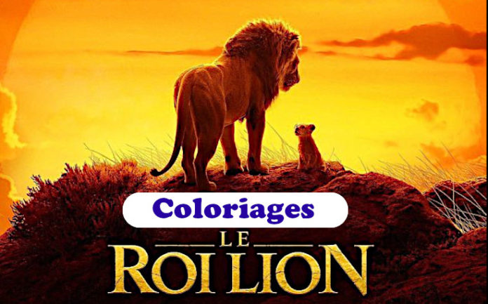 coloriage roi lion