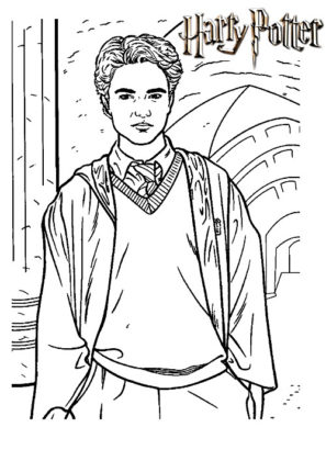 coloriage harry potter à imprimer