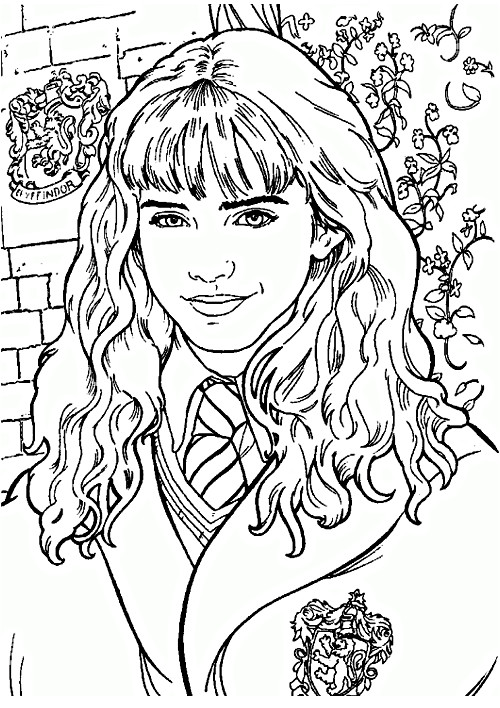 Coloriage harry potter et sa cape en Ligne Gratuit à imprimer