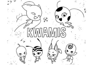 coloriage miraculous kwami