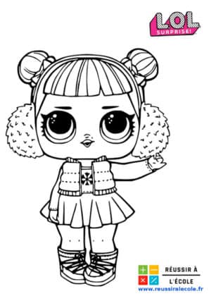 coloriage poupee lol