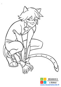 coloriage chat noir miraculous