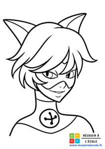 coloriage chat noir miraculous