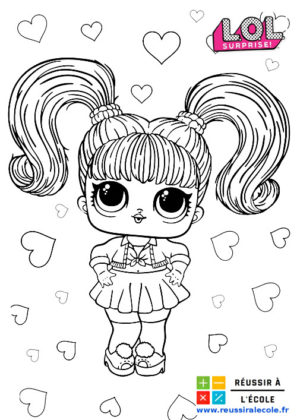 coloriage poupee lol