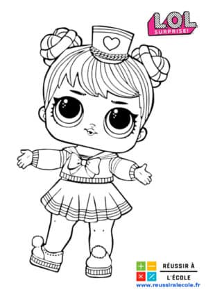 coloriage poupee lol