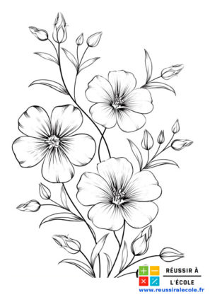 coloriage fleur