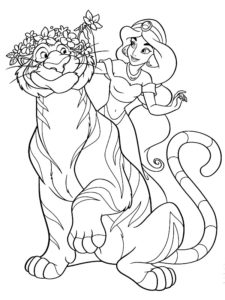 dessin princesse jasmine