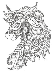 Coloriage Licorne Mandala  20 dessins à imprimer 🦄