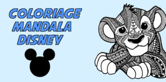 coloriage mandala disney