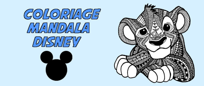 coloriage mandala disney