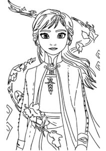 coloriage reine des neiges