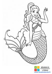 barbie sirene coloriage