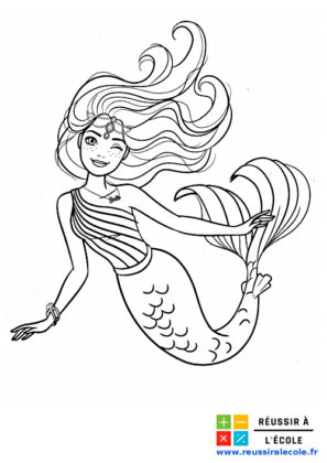 barbie sirene coloriage