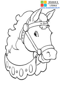 cheval coloriage