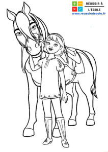 coloriage cheval