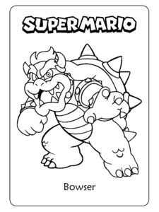 coloriage de mario