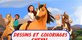 coloriage cheval