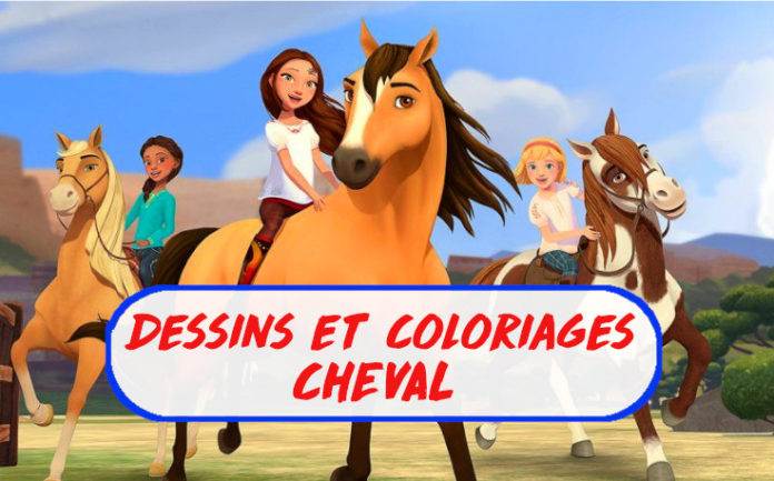 coloriage cheval