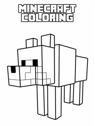 coloriage de minecraft