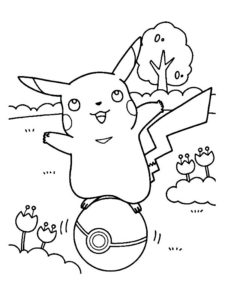 coloriage de pikachu