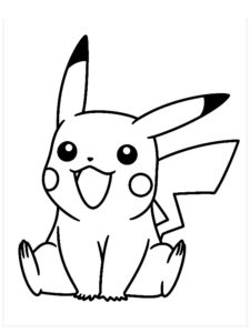 coloriage de pikachu