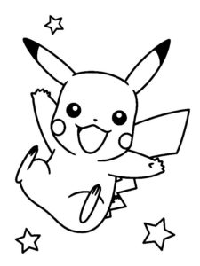 coloriage de pikachu