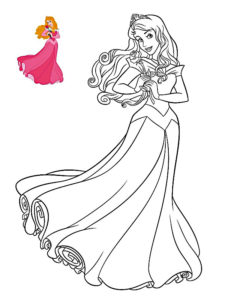 coloriage de princesse disney