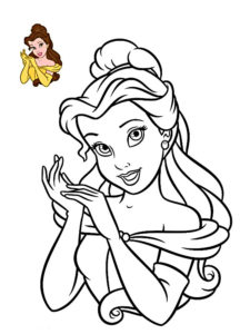 coloriage princesse disney à imprimer