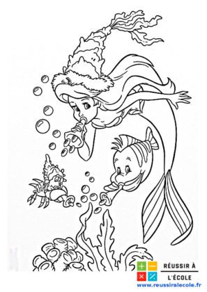 coloriage de sirene