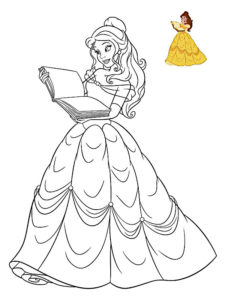 coloriage princesse disney