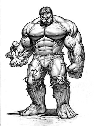 coloriage hulk