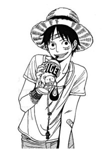 coloriage luffy