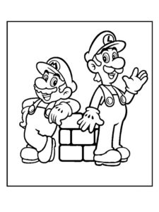 coloriage luigi