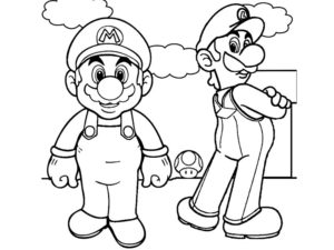 coloriage luigi