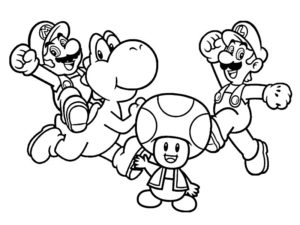 coloriage mario à imprimer