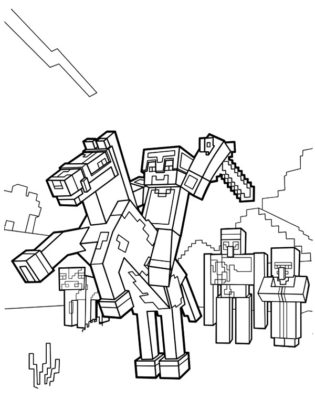 coloriage minecraft