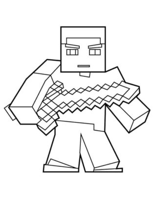 coloriage minecraft