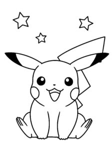 coloriage pikachu