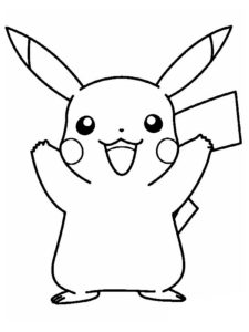 coloriage pokemon pikachu