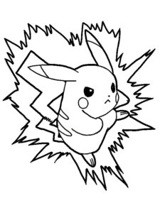 coloriage pokemon pikachu