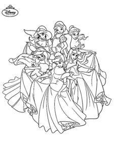 coloriage disney princesse