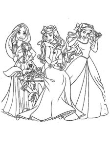 coloriage princesse disney