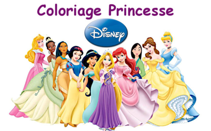 coloriage princesse disney
