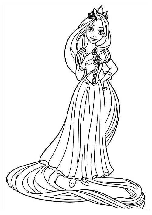 Coloriage Disney Princesse Raiponce