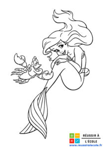 coloriage sirene