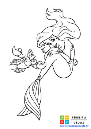 coloriage sirene