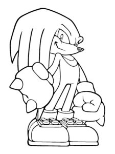 coloriage sonic